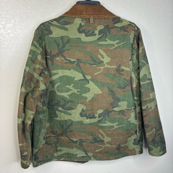 Mens Camo Hunting Jacket Divided Shell Pouches in Front Pocket Inside Game Pouch - Picture 2 of 16